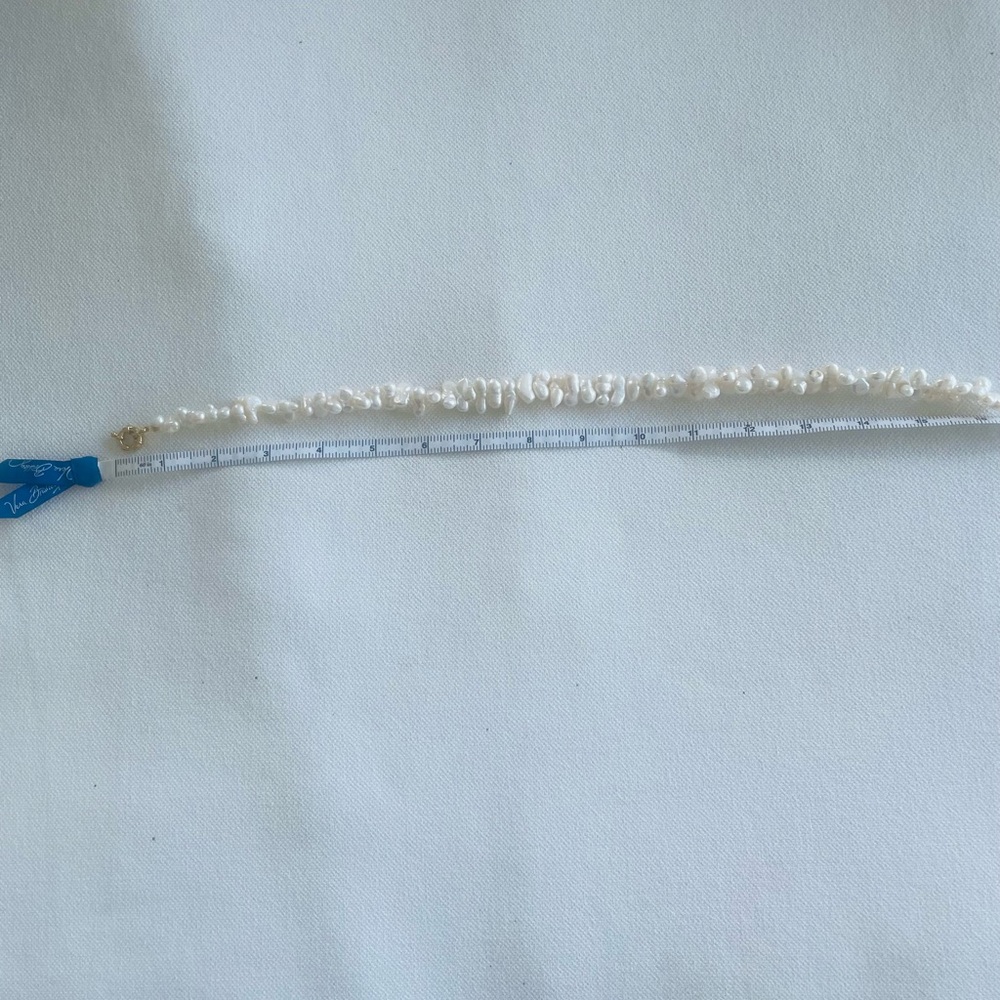 Biwa Stick Pearl Necklace Handmade USA New with Tag - Picture 5 of 6